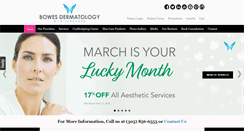 Desktop Screenshot of bowesdermatology.com